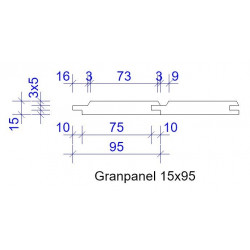 15x95 GRANPANEL FINS 4019 GRUNDM L=