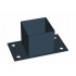 Stolpsko svart 71x71x150mm