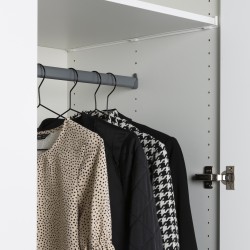 Klädstång till 600-skåp grå