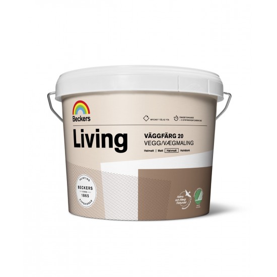 Väggfärg living 20 vit/bas a Dec21 2,7l
