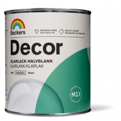 Klarlack decor halvblank 0,75l