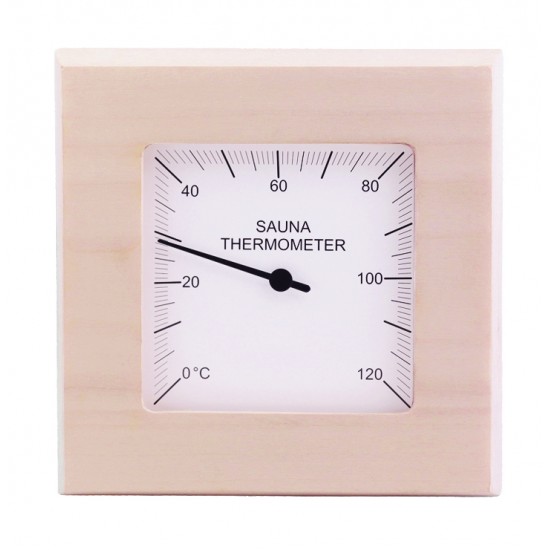 Termometer kvadrat asp 140x33x140mm