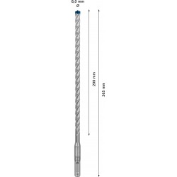 Hammarborr plus-7x 8x265mm