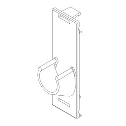 Klädstångshållare Stativ/stativ vit