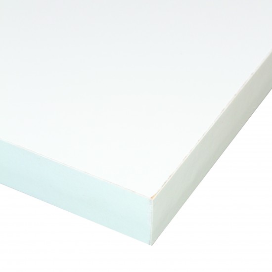 Hyllplan vit 4-sid 18x2480x400mm