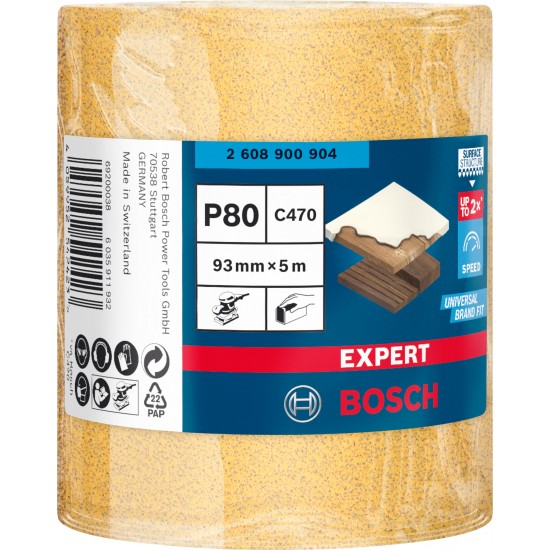 Slipark rulle 5m k80 93mm