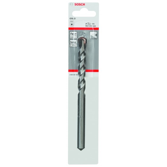 Betongborr silver 12x150mm
