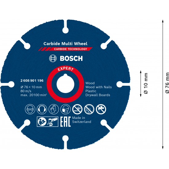 Kapskiva multiwheel hm 76x10mm