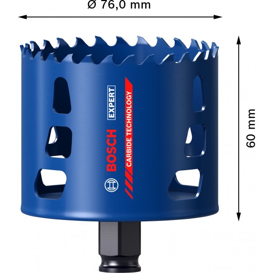 Hålsåg powerchange carbide 76mm