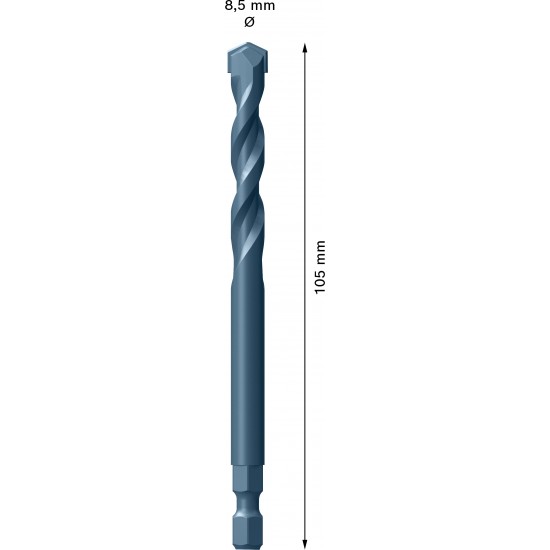 Borr powerchange carbide 8,5x105mm