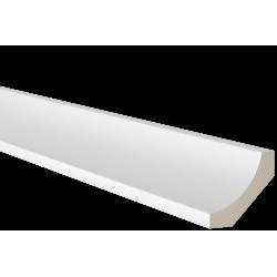 Hålkälslist furu kritvit 0500-n 15x56x4400mm