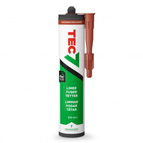 Lim&fogmassa tec7 tegelröd Patron 310ml