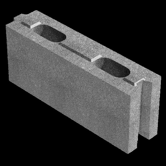 Lättklinkerblock leca block 125 typ 5 498x125x198mm
