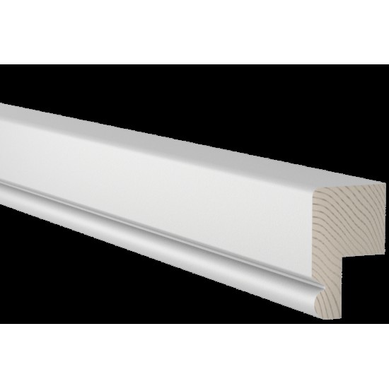 Bröstlist fals 15mm furu vit 0502-y 27x43x3600mm