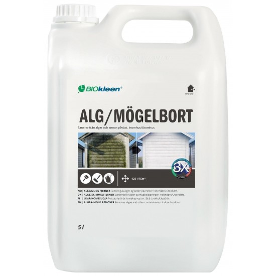 Alg/mögelborttagning biokleen Inne/ute