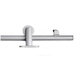 Skjutdörrsbeslag compact topp Silver 2m/90kg