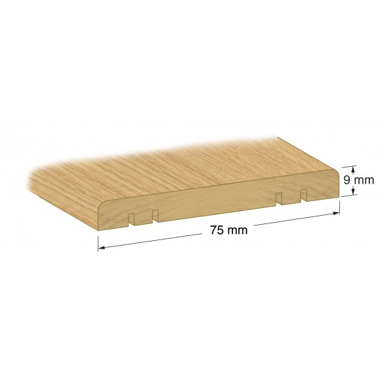Tröskel nr114 ek 9x75mm 200cm