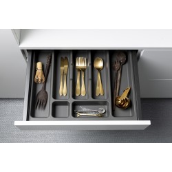 Insatsfack atira 600 grå plast D=500