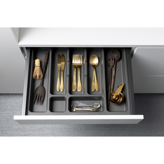 Insatsfack atira 600 grå plast D=500