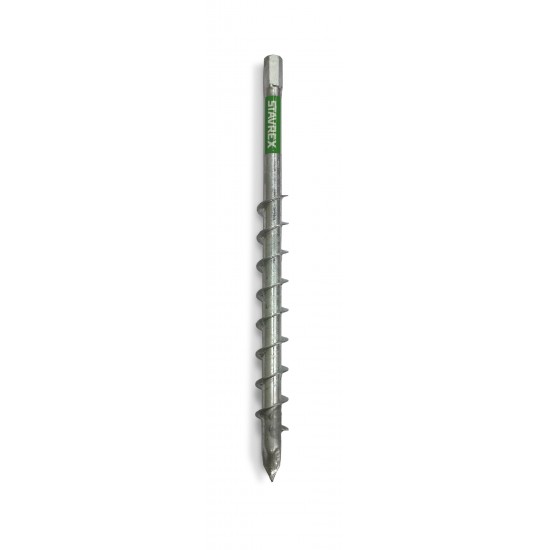 Markskruv påbyggbar skruvspets D25mm m16 595mm