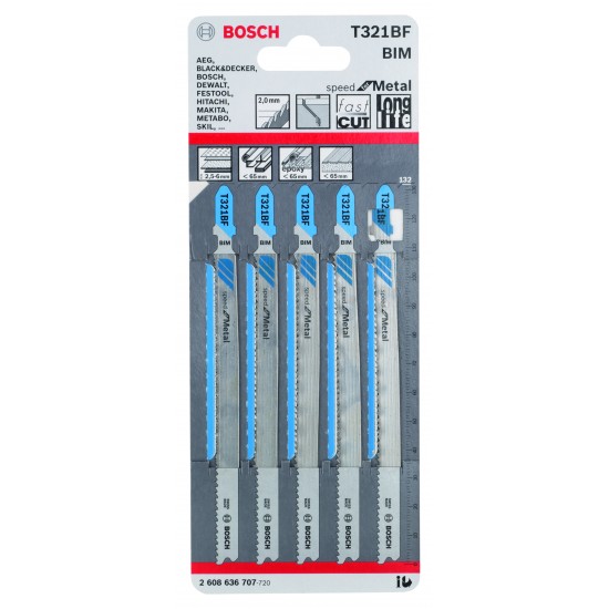 Sticksågblad t321bf speed Metall 5st