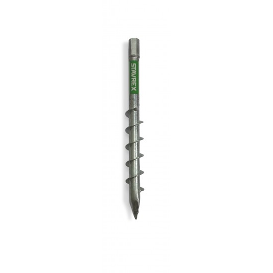 Markskruv påbyggbar skruvspets D25mm m16 445mm