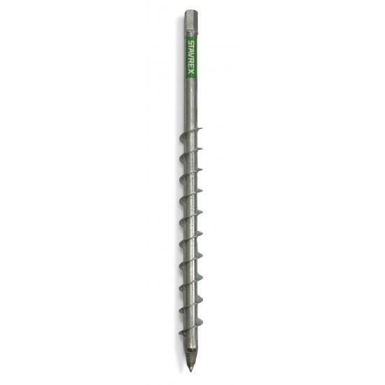Markskruv påbyggbar skruvspets D25mm m16 700mm