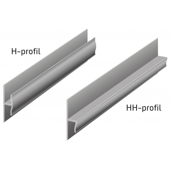 H-profil plast 3000mm