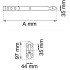 Hakgångjärn 214 efz 300mm tapp D12mm