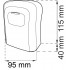 Nyckelskåp 103 svart/alu 115x95mm