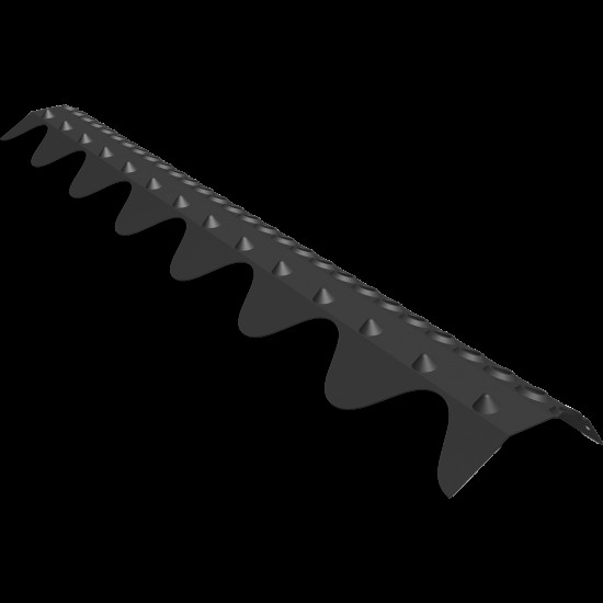 Nockband ventilerat 2-kupig Svart 0,9m