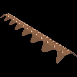 Nockband ventilerat 2-kupig Tegelröd 0,9m