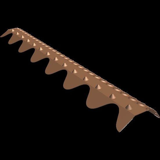 Nockband ventilerat 2-kupig Tegelröd 0,9m