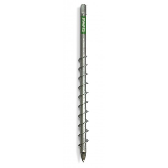 Markskruv påbyggbar skruvspets D25mm m16 700mm