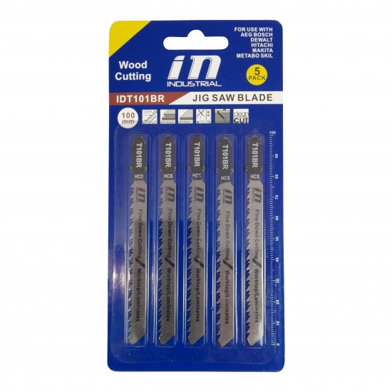 Sticksågsblad t101br trä 100mm 5-pack