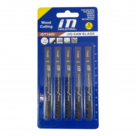 Sticksågsblad t144d trä 100mm 5-pack