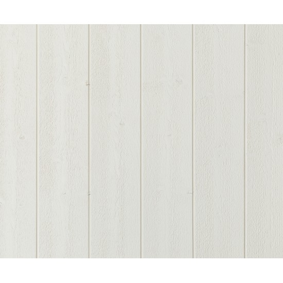 Springpanel finsågad målad vit S0502-y 8% 15x120x4200