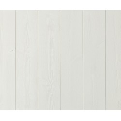 Springpanel finsågad målad vit S0502-y 8% 15x120x4200