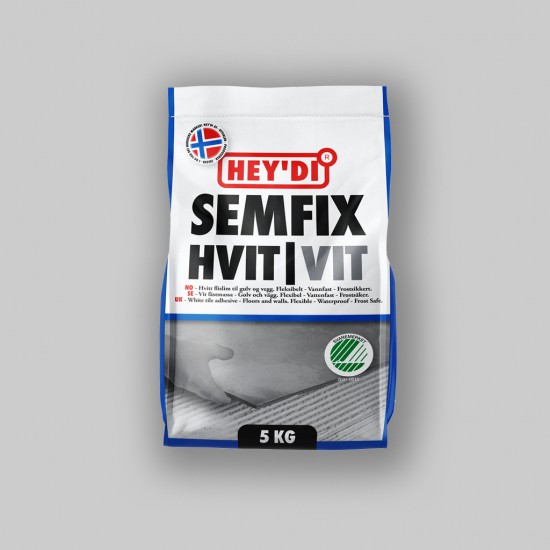Fästmassa semfix vit heydi vit 5kg