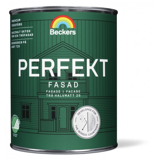 Fasadfärg perfekt fasad 2 Utevit 1l