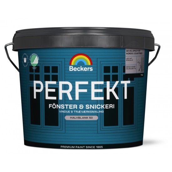Fönster&snickerifärg perfekt Halvblank utevit 0,75l