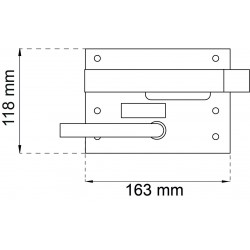 Ad-lås 890 höger svart