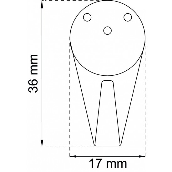 All-krok 613 vit 36x17mm