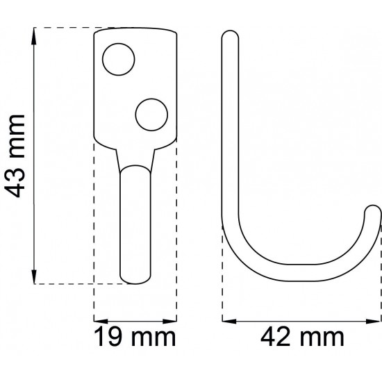 Krok 3940 nickel 43mm