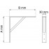 Konsol 2051 vit 415x500mm