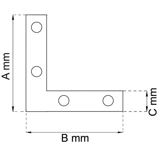 Hörnjärn 3202 efz 63x63mm