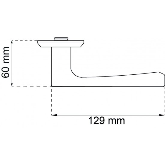 Dörrhandtag detroit rf med Returfjäder pp