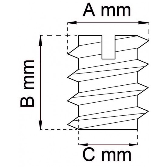 Rampamuff 1212 m8 14x15mm