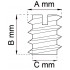 Rampamuff 1212 m8 14x15mm