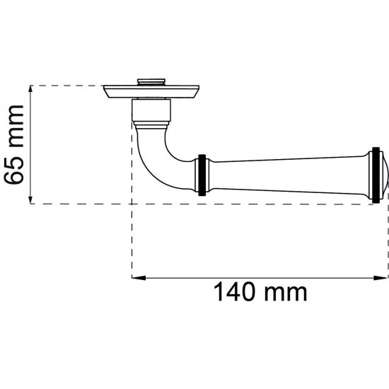 Dörrhandtag bergamo krom med Returfjäder